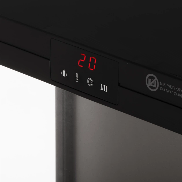 Kominek elektryczny Adler AD 7755 LED 1000 W/2000 W z pilotem i efektem 3D płomienia (5905575910066) - obraz 5