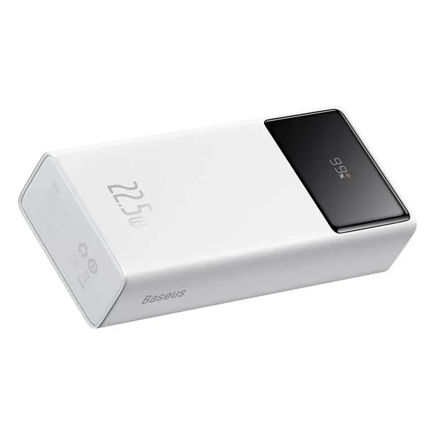 Зовнішній акумулятор (павербанк) Baseus Star Lord Display 22.5W 30000 mAh White (PPXJ060102) - зображення 3