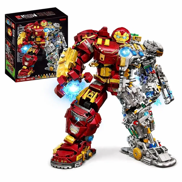 Конструктор марвел халкбастер Залізна людина 1886 деталей Super Heroes Marvel Hulkbuster Iron Man - зображення 2
