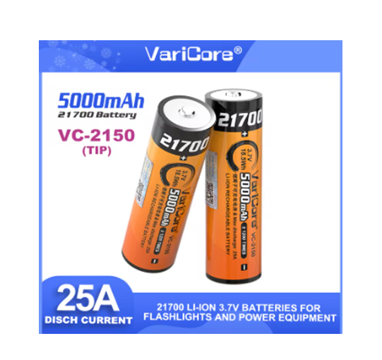 Акумулятор VariCore 21700 VC-2150 5000mAh 3.7V JT 25A (2912067989) - зображення 7