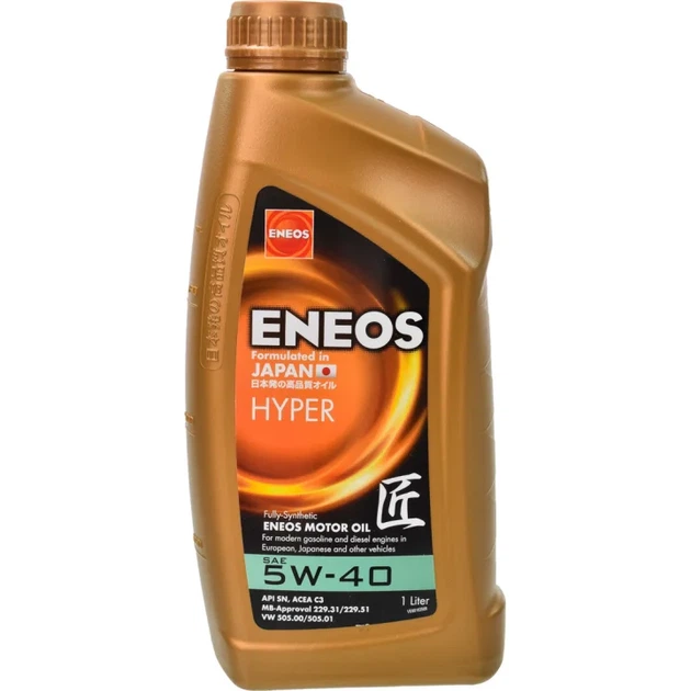 Олива моторна Eneos Hyper 5W-40 (1л.) - Фото 1 Олива моторна Eneos Hyper 5W-40 (1л.) - изображение 1