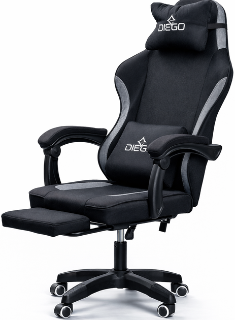 Кресло геймерское DIEGO Soft Black - изображение 2