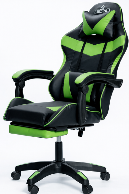 Кресло геймерское DIEGO Phantom RS Black-Green - изображение 2