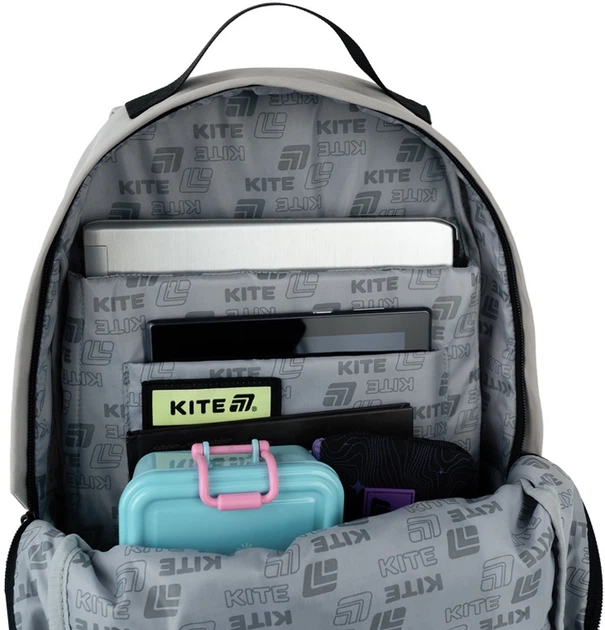 Рюкзак жіночий Kite 949L Сірий 44x29.5x15см міський молодіжний 18.5 л Ортопедична спинка (K26-949L-1) - зображення 13