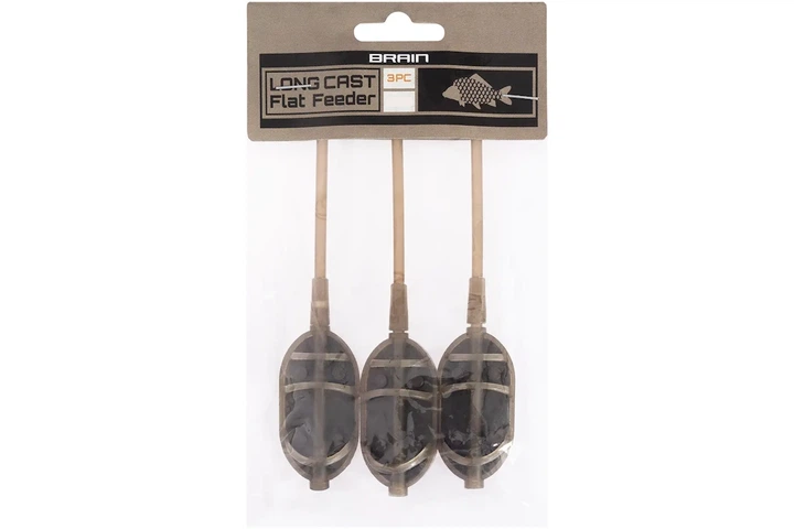 Кормушка Brain Long Cast Flat Feeder 60г (3шт/уп) (7202180005) - Фото 1 Кормушка Brain Long Cast Flat Feeder 60г (3шт/уп) (7202180005) - изображение 1