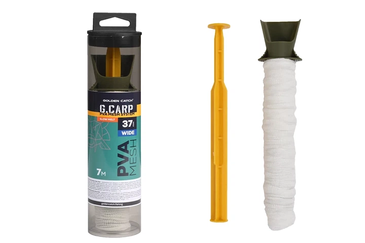 ПВА-система Golden Catch G.Carp PVA Mesh System Boilie Slow Melt 7м 37мм (7703020003) - Фото 1 ПВА-система Golden Catch G.Carp PVA Mesh System Boilie Slow Melt 7м 37мм (7703020003) - зображення 1
