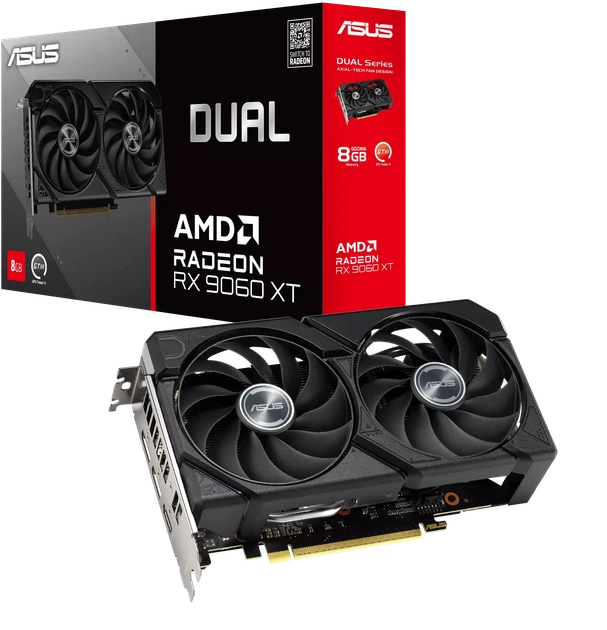Видеокарта ASUS PCI-Ex Radeon RX 9060 XT Dual 8GB GDDR6 (128bit) (2610/18000) (3 x DisplayPort, HDMI) (DUAL-RX9060XT-8G) - изображение 8
