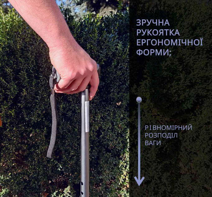 Тростина алюмінієва складна телескопічна Doctor Life 11874/SZ-G сірий - Фото 8 Тростина алюмінієва складна телескопічна Doctor Life 11874/SZ-G сірий - изображение 8