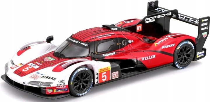 Гоночний автомобіль Bburago Porsche 963 38309 (4893993383092) - зображення 2