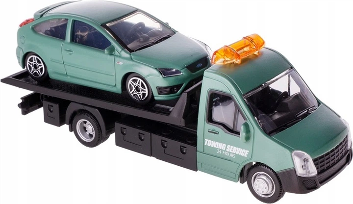 Набір Bburago Street Fire Ford Focus на евакуаторі 31404 (4893993013555) - зображення 3