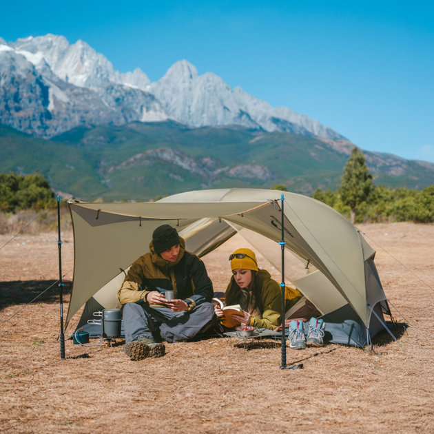 Палатка одноместная ультралегкая Naturehike Mongar UL CNK2550WS016, коричневая - изображение 2