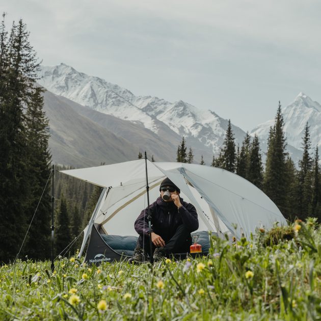 Палатка двухместная ультралегкая Naturehike Star River UL CNK2450WS022, коричневая - изображение 8