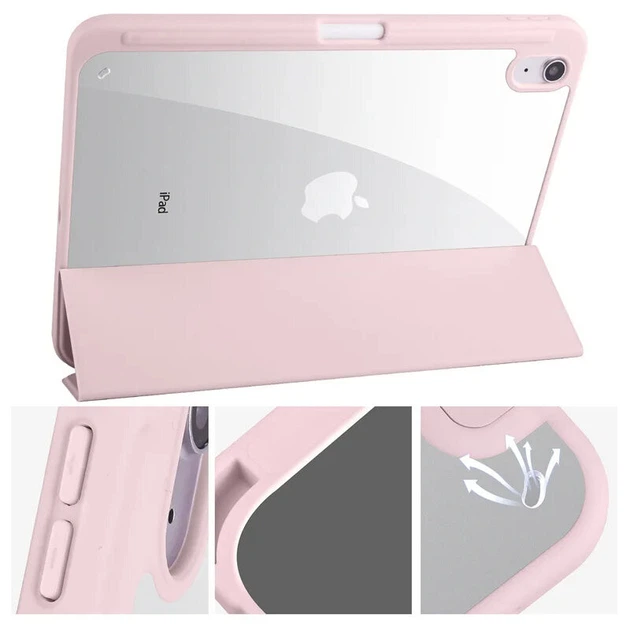 Чехол Clear Acrylic для iPad 11 (2025) / iPad 10 (2022) 10.9" с местом для стилуса Бледно-розовый - Фото 3 Чехол Clear Acrylic для iPad 11 (2025) / iPad 10 (2022) 10.9" с местом для стилуса Бледно-розовый - изображение 3