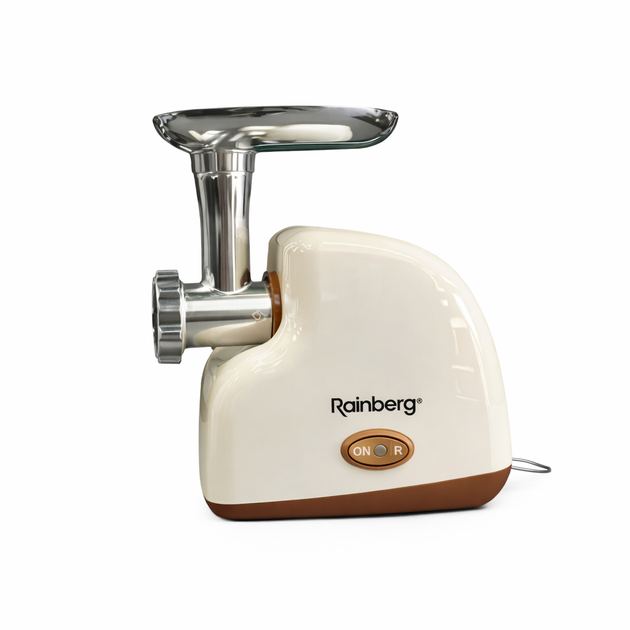 Електрична м'ясорубка Rainberg RB-2319 3000 Вт з реверсом та захистом від перевантаження Бежева - изображение 3