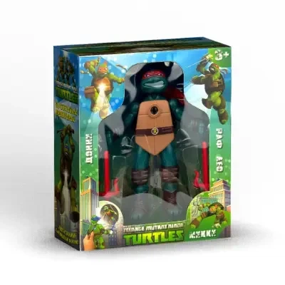 Фігурка Черепашки Ніндзя Рафаель 15 см з проектором TMNT (арт. 0-810B-2) - Фото 5 Фігурка Черепашки Ніндзя Рафаель 15 см з проектором TMNT (арт. 0-810B-2) - зображення 5