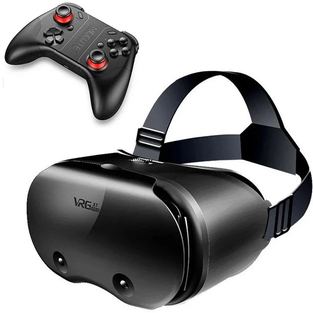 VR очки с геймпадом VRG Pro X7 + Mocute 053 – комплект виртуальной реальности для смартфонов 5-7 дюймов, Bluetooth-контроллер, - Фото 2 VR очки с геймпадом VRG Pro X7 + Mocute 053 – комплект виртуальной реальности для смартфонов 5-7 дюймов, Bluetooth-контроллер, - изображение 2