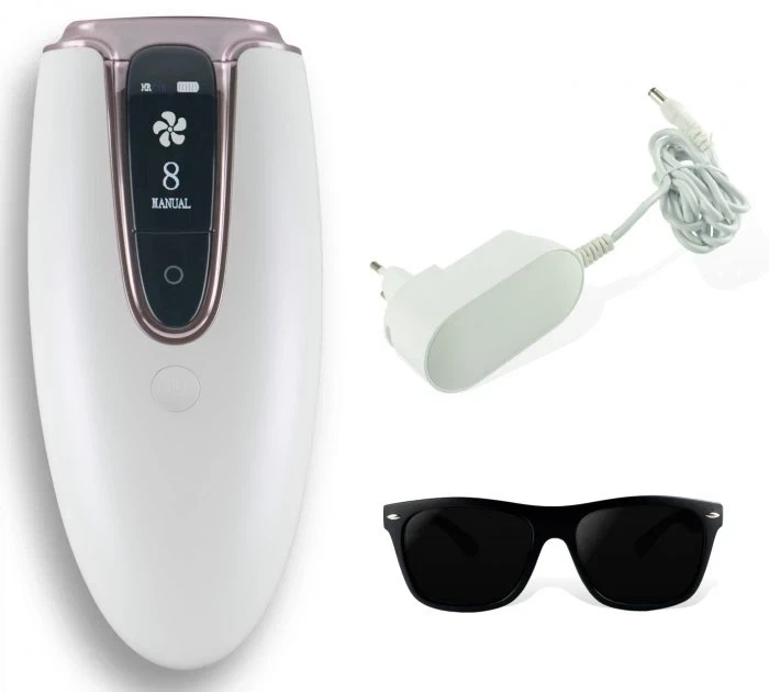 Фотоэпилятор Ellesilk IPL PR 44 White (белый) — домашний IPL-эпилятор с ресурсом 350 000 вспышек, 8 уровнями интенсивности, УФ-фил - изображение 3