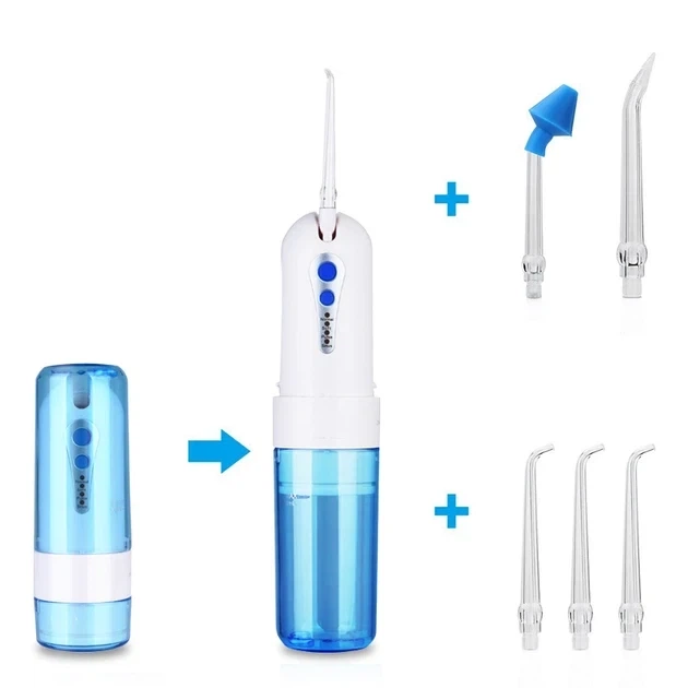 Портативный ирригатор Power Floss PR40V Original — беспроводной ирригатор для зубов, мощная струя воды, встроенный аккумулятор - изображение 3