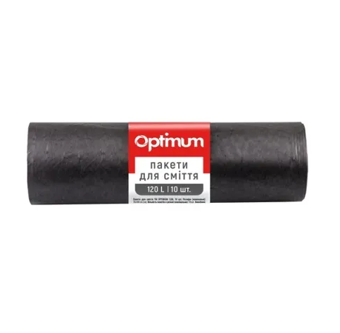 Пакеті д/мусор 120л/ 10шт/70х105см LD PROService Optimum (25) /16118100/ - Фото 1 Пакеті д/мусор 120л/ 10шт/70х105см LD PROService Optimum (25) /16118100/ - зображення 1