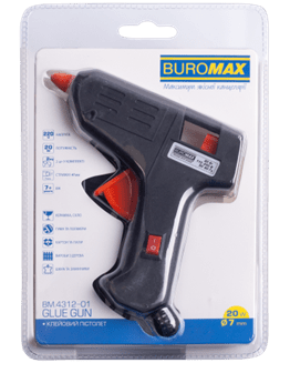 Пістолет клейовий BUROMAX 4312-01, d 7мм (20W) /BM.4312-01/ - Фото 1 Пістолет клейовий BUROMAX 4312-01, d 7мм (20W) /BM.4312-01/ - изображение 1