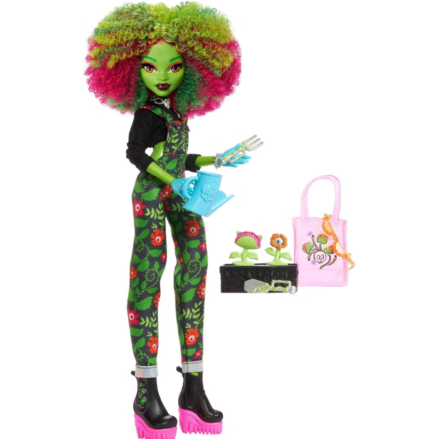 Лялька Монстер Хай Венера МакФлайтрап з Аксесуарами Monster High Venus McFlytraps Mattel JDR59 - Фото 3 Лялька Монстер Хай Венера МакФлайтрап з Аксесуарами Monster High Venus McFlytraps Mattel JDR59 - зображення 3