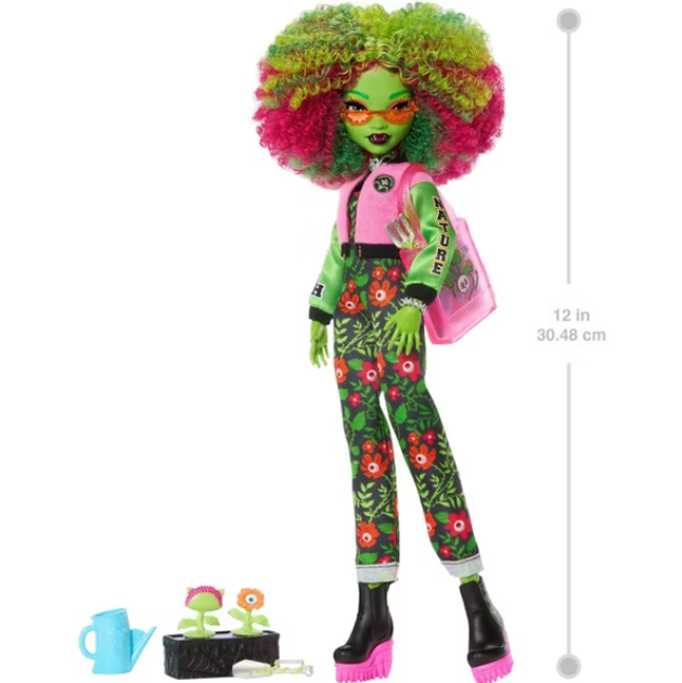 Лялька Монстер Хай Венера МакФлайтрап з Аксесуарами Monster High Venus McFlytraps Mattel JDR59 - Фото 4 Лялька Монстер Хай Венера МакФлайтрап з Аксесуарами Monster High Venus McFlytraps Mattel JDR59 - зображення 4
