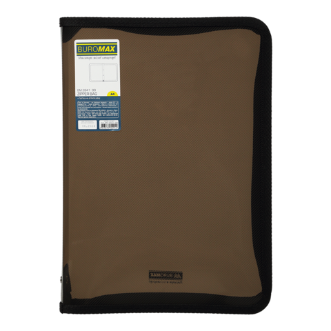Папка на блискавці А4 BUROMAX 3941-99 3см, прозора глянцева, асорті (24) /BM.3941-99/ - изображение 5