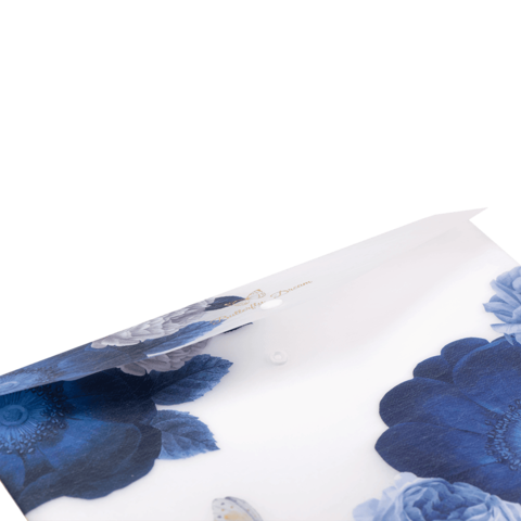 Папка на кнопці А4 BUROMAX 3943-03 ARABESKI темно-синя (12) /BM.3943-03/ - изображение 3