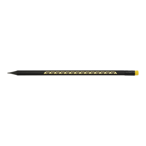 Олівець графітовий ZiBi 2321 HB BLACK DECOR з резинкою, трикутний пластиковий (144) /ZB.2321/ - зображення 6