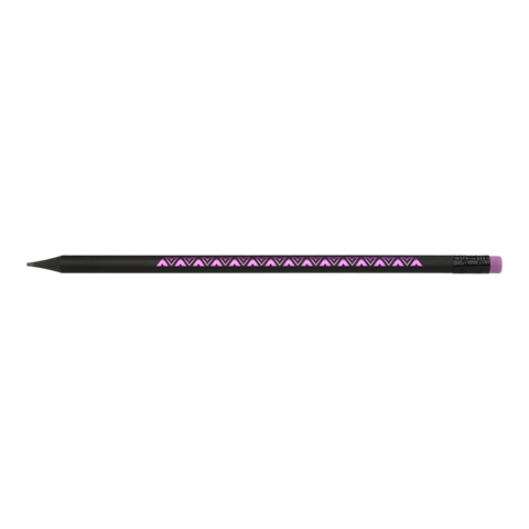 Олівець графітовий ZiBi 2321 HB BLACK DECOR з резинкою, трикутний пластиковий (144) /ZB.2321/ - зображення 10