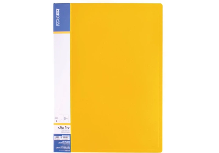 Папка 1 притиск ECONOMIX 31202-05 пластик. з карм. жовта (20) /E31202-05/ - Фото 1 Папка 1 притиск ECONOMIX 31202-05 пластик. з карм. жовта (20) /E31202-05/ - зображення 1
