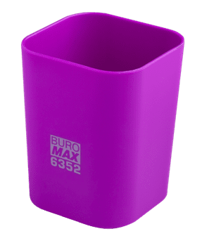 Підставка для ручок BUROMAX 6352-07 RUBBER TOUCH фіолетова /BM.6352-07/ - Фото 1 Підставка для ручок BUROMAX 6352-07 RUBBER TOUCH фіолетова /BM.6352-07/ - изображение 1