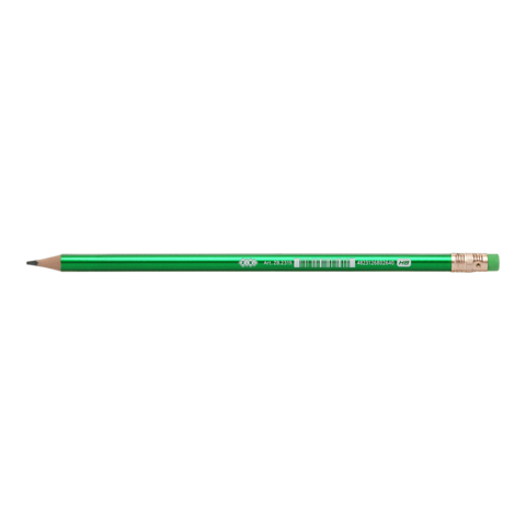 Олівець графітовий ZiBi 2319 HB METALLIC з гумкою, пластиковий (144) /ZB.2319/ - изображение 8