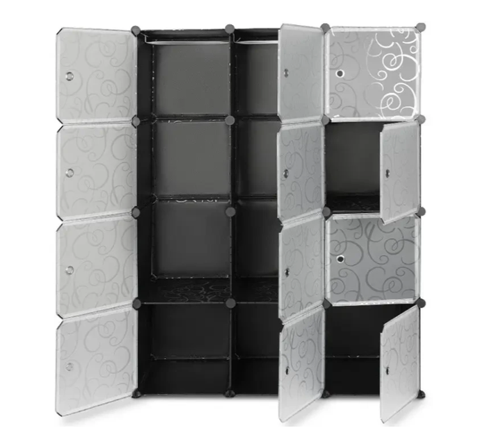 Шафа складана Storage Cube Cabinet МР 312-62 пластикова Чорний - зображення 2