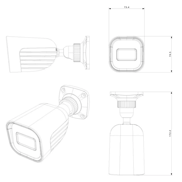 Уличная IP камера с микрофоном Provision-ISR BSH-340IPSN-28 (2.8 мм), 4Мп - Фото 4 Уличная IP камера с микрофоном Provision-ISR BSH-340IPSN-28 (2.8 мм), 4Мп - изображение 4