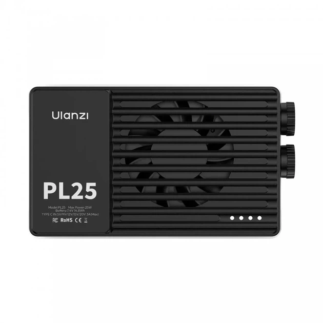 Профессиональный накамерный светодиодный свет с рассеивателем Ulanzi PL25 Bi-Color 25Вт CRI 96+ 2700-6500К для съемки - изображение 3