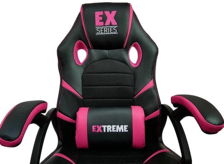 Геймерское кресло SERIES EX PINK черно-розовое с функцией раскачивания - Фото 5 Геймерское кресло SERIES EX PINK черно-розовое с функцией раскачивания - изображение 5