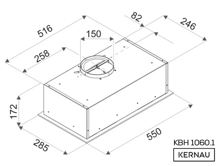 Витяжка Kernau KBH 1060.1 B - зображення 2
