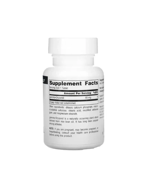 Гамма Оризанол 60 мг Source Naturals 100 таб 20205045 - Фото 2 Гамма Оризанол 60 мг Source Naturals 100 таб 20205045 - изображение 2
