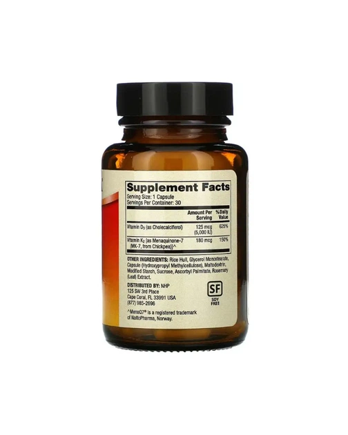 Витамины D3 и K2 Dr. Mercola 30 кап 20205550 - Фото 2 Витамины D3 и K2 Dr. Mercola 30 кап 20205550 - изображение 2