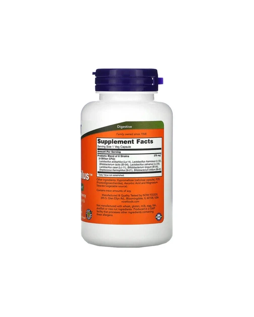 Пробіотики Gr8-Дофілус 4 млрд ДЕЯКЕ Now Foods 120 кап 20203384 - зображення 2