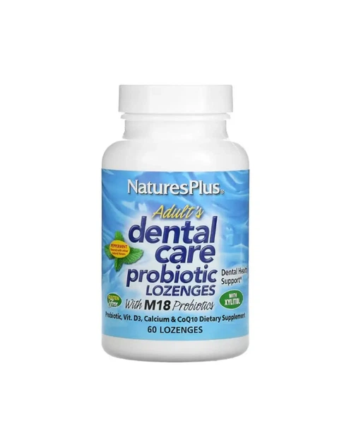 Пробиотик для полости рта вкус мяты Nature's Plus 60 леденцов 20205402 - Фото 1 Пробиотик для полости рта вкус мяты Nature's Plus 60 леденцов 20205402 - изображение 1