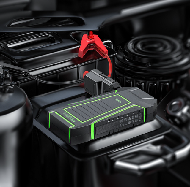 Бустер Hoco QS1 Spring 10000mAh пусковое устройство 12V с фонарём - изображение 8