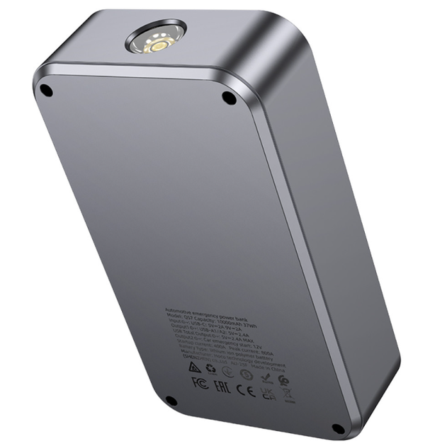Автомобильное пускозарядное устройство Hoco QS7 Source 10000mAh с фонарём - изображение 8