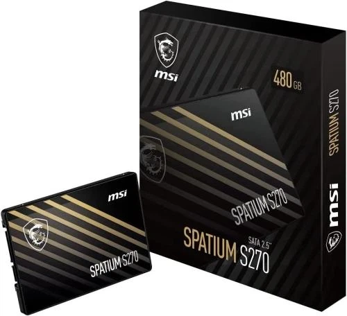 Твердотельный накопитель SSD 480Gb, MSI Spatium S270, SATA3, 2.5" (S78-440E350-P83) - изображение 5