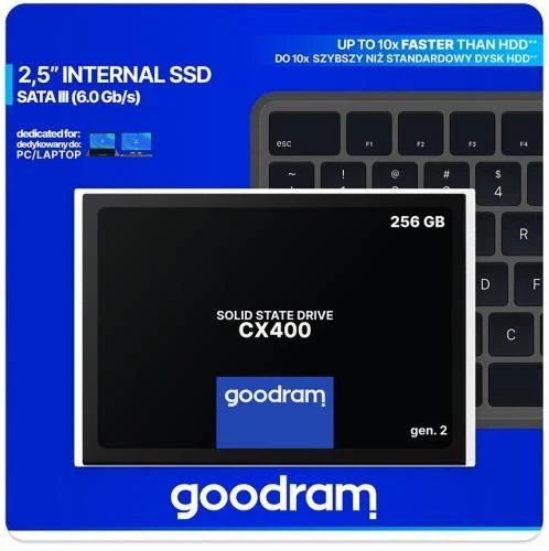 Твердотельный накопитель SSD 256Gb, Goodram CX400 (Gen.2), SATA3, 2.5" (SSDPR-CX400-256-G2) - изображение 3