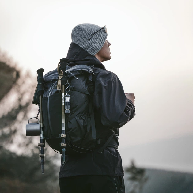 Рюкзак туристический Naturehike Helium CNK2300016, 30+5 л, коричневый - изображение 7