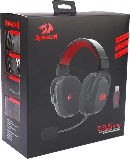 Słuchawki Redragon H510 Zeus Pro RGB Black (H510-PRO) - obraz 2