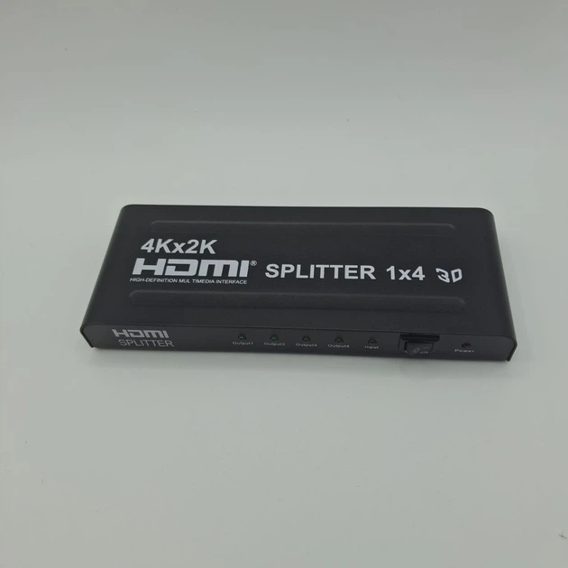 HDMI сплітер на 4 екрани 4K INF 1x4, чорний - изображение 5