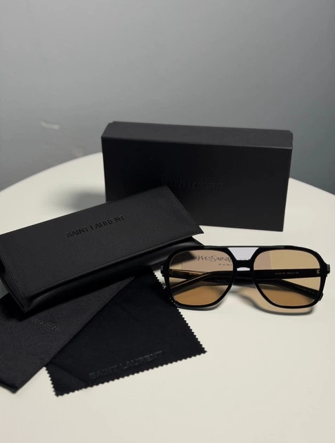 Сонцезахисні окуляри жіночі Saint Laurent SL 545 - 001 Black Sunglasses Woman - Фото 5 Сонцезахисні окуляри жіночі Saint Laurent SL 545 - 001 Black Sunglasses Woman - зображення 5